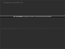 Tablet Screenshot of carpaccio-aachen.de